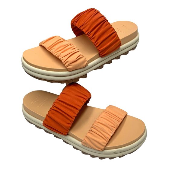SOREL X prAna Limited‎ Edition Roaming Two Ruched Straps Slide Sandals - Picture 6 of 12